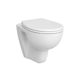 VitrA Tiefspül-Wand-WC Conforma spülrandlos + 60 mm 355 x 540 mm Weiß Hochglanz VC