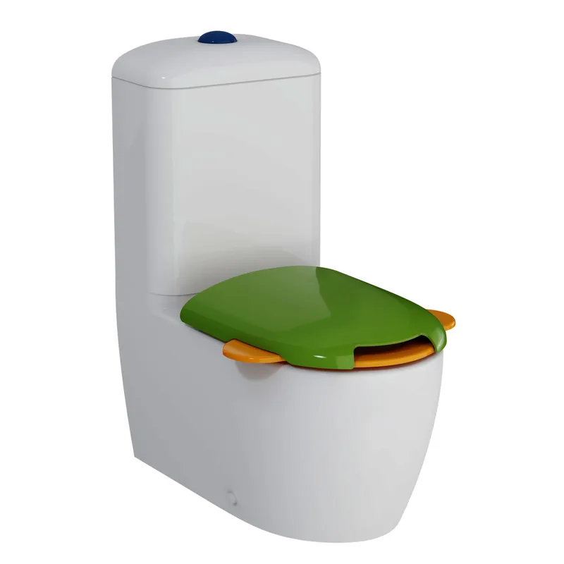 VitrA T-Stand-WC-Kombination Sento Kids Smooth Flush ohne Spülrand Weiß Hochgl.