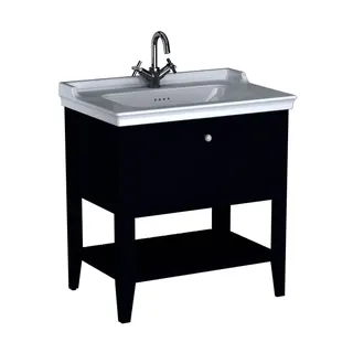 VT Set Waschtisch + Unterschrank Valarte 795 mm 1 Vollauszug Stahlblau