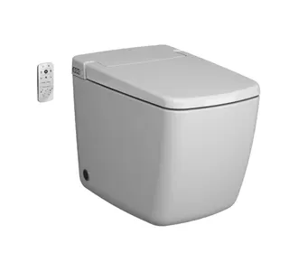 Dusch-Stand-WC V-Care Prime Lite Duroplast Weiß Hochglanz VitrA Clean