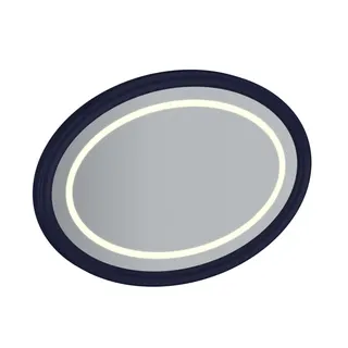 VitrA LED-Spiegel Valarte 1000 x 700 mm LED oval MDF lackiert Stahlblau