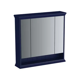 VitrA LED-Spiegelschrank Valarte 780 mm 3 Türen Stahlblau