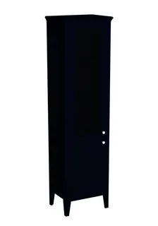 VitrA Hochschrank Valarte 535 x 1965 mm 2 Türen Glas Anschlag li. Stahlblau