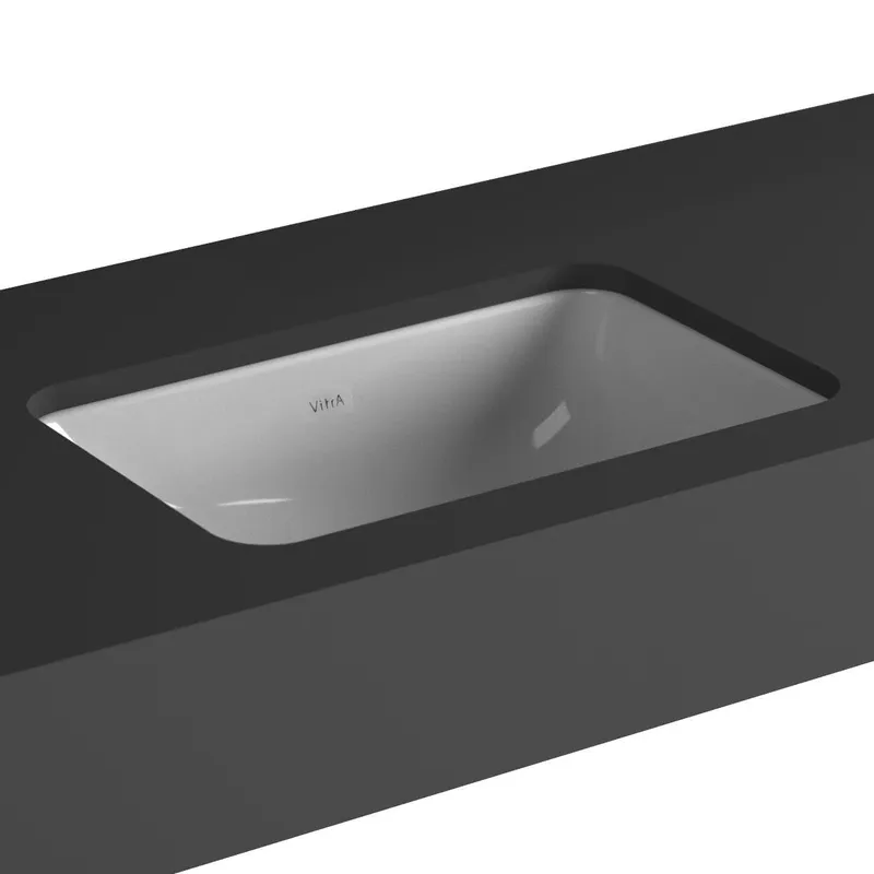 VitrA Unterbauwaschtisch S20 475 x 300 mm rechteckig Überlaufloch Weiß Hochglanz