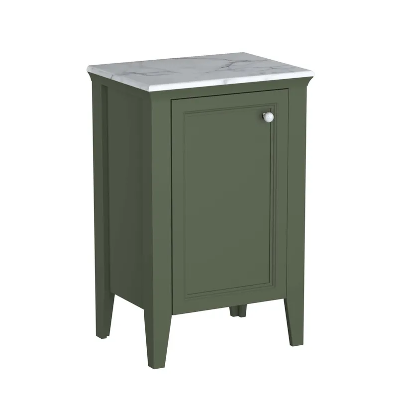 VitrA Halbhochschrank Valarte 535 x 830 mm 1 Tür Anschlag links Vintage Grün