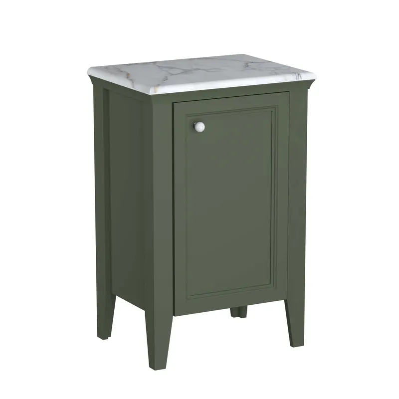 VitrA Halbhochschrank Valarte 535 x 830 mm 1 Tür Anschlag rechts Vintage Grün