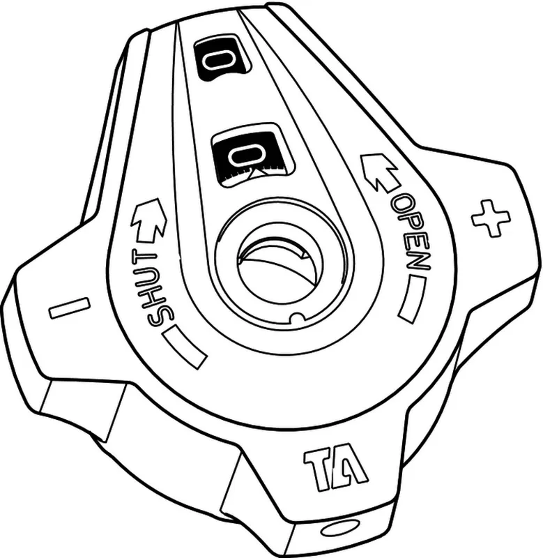 TA Handrad f. STA/STAD/STADA/STAD-R/STAF bis DN 50, komplett, rot