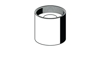 SCHELL Spülrohrverschraubung für Urinal-Druckspüler BASIC, chrom