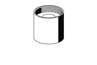 SCHELL Spülrohrverschraubung für Urinal-Druckspüler BASIC, chrom – Bild 2