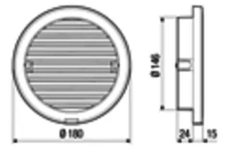 Maico Außenabdeckung PP 45 AKR Kunststoff, weiß, für E-Set PP45 – Bild 4