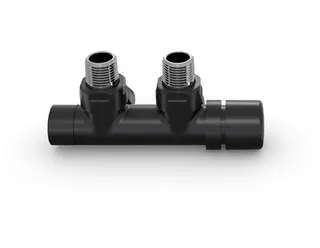 Zehnder Zubehör Anschlussarmatur Typ P Eckform Thermostatkopf re., Sonderlack