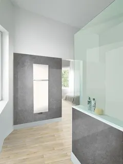 Zehnder Design-Heizkörper Fina Lean Bar FIF-150-050 1500x48x500, RAL 9017 – Bild 2