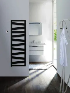 Zehnder Design-Heizkörper Ribbon, elektrisch RB-170-060/GD 1686x30x600, Edelweiß – Bild 2