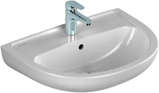 Villeroy & Boch Waschbecken Newo 600x455mm Oval 1HL. mit Überlauf Weiß Alpin