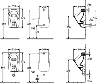 Villeroy & Boch Abs.UR Newo 340x320x545mm re-eckig o. Deckel Zul. von hi. Weiß Alpin – Bild 4