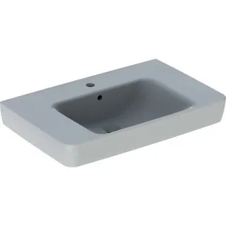 Geberit Renova Plan Waschtisch mit Ablagefl., 75x48cm mit Hahnloch. mit Überlauf, weiß, KeraTect – Bild 2