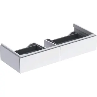 Geberit Xeno2 Unterschrank f. Waschtisch m. B:120cm m. 2 Schubl., 117,4x22x46,2cm, weiß – Bild 2