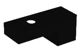 GE VariForm US für AS-WT, m. 3 Schubl. 135x55x51cm, lava lackiert matt