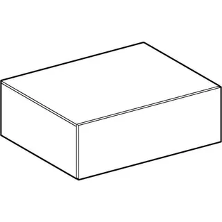 Geberit Xeno2 Seitenschrank mit 1 Schublade 58x20x46,2cm, greige – Bild 3