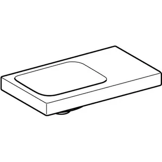 Geberit iCon Light Handwaschbecken 53x31cm Ablg./ohne Hahnloch rechts, ohne Überlauf, weiß – Bild 3