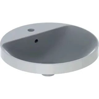 Geberit VariForm Einbauwaschtisch, rund m.HLB, d:48cm, mit Überlauf, gl, weiß, KeraTect – Bild 2