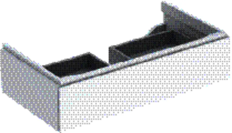 Geberit Xeno2 Unterschrank f. Waschtisch, 1 Schubl. 88x22x46,2cm, weiß