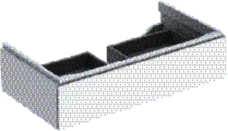 GE Xeno2 Unterschrank f. WT, 1 Schubl. 88x22x46,2cm, weiß