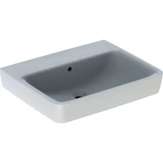 Geberit Renova Plan Waschtisch, 60x48cm ohne Hahnloch, mit Überlauf, weiß – Bild 2