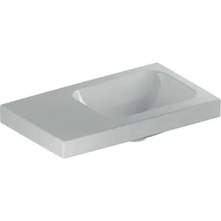 GE iCon Light Handwaschbecken 53x31cm Ablg./o. Hl. li, o. Ül., weiß, KeraTect