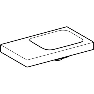 Geberit iCon Light Handwaschbecken 53x31cm Ablg./ohne Hahnloch links, ohne Überlauf, weiß – Bild 3