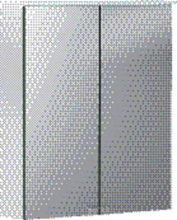 Geberit Option Basic Spiegelschrank m. Beleuchtung 2 Türen 55x67,7x18cm weiß