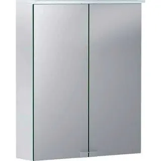 Geberit Option Basic Spiegelschrank m. Beleuchtung 2 Türen 55x67,7x18cm weiß – Bild 2