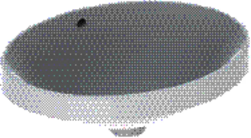 Geberit VariForm Einbauwaschtisch, oval 50x40cm, o. Hl, mit Überlauf, weiß, KeraTect