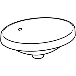 Geberit VariForm Einbauwaschtisch, oval 50x40cm, o. Hl, mit Überlauf, weiß, KeraTect – Bild 3