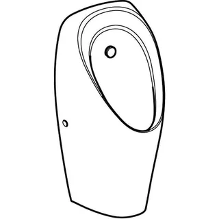 Geberit Tamina Urinal, für UP-Strg. Zulauf hinten, weiß – Bild 3