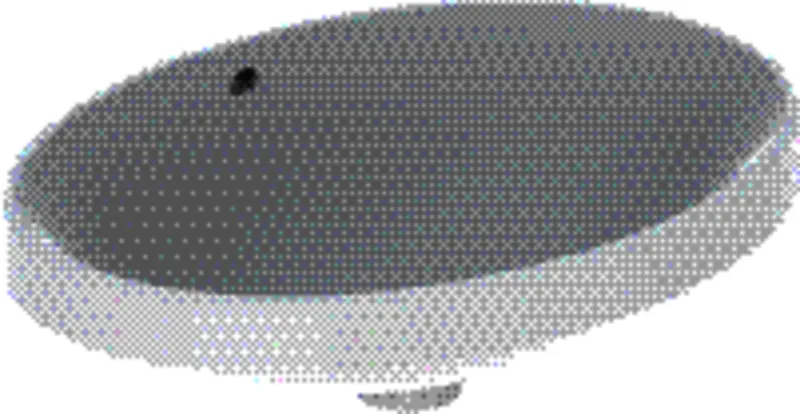 Geberit VariForm Einbauwaschtisch, oval 55x40cm, o. Hl, mit Überlauf, weiß, KeraTect