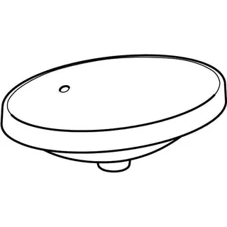 Geberit VariForm Einbauwaschtisch, oval 55x40cm, o. Hl, mit Überlauf, weiß, KeraTect – Bild 3