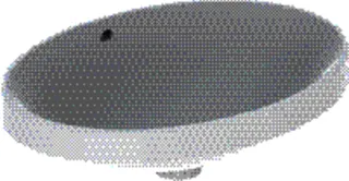 Geberit VariForm Einbauwaschtisch, oval 55x40cm, o. Hl, mit Überlauf, weiß gl