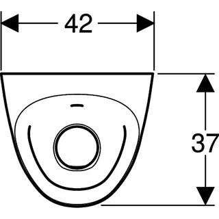 Geberit Tamina Urinal, m. integr. Strg.,Batt. Zulauf hinten, weiß – Bild 4
