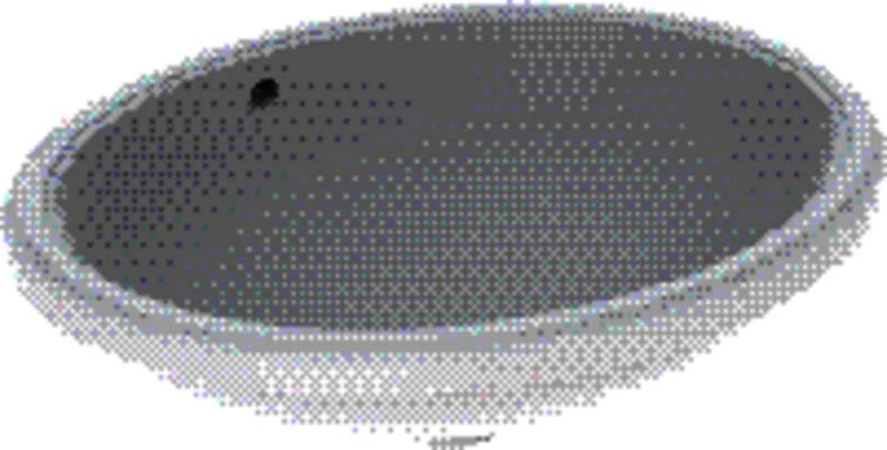 Geberit VariForm Unterbauwaschtisch, oval 56x46cm, o. Hl, mit Überlauf, weiß, KeraTect