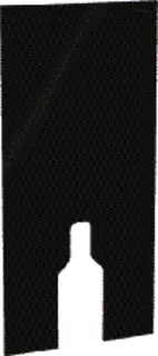 Frontverkleidung für Geberit Monolith für Stand-WC 101cm lava/Glas – Bild 2