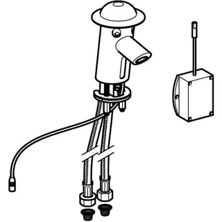 Geberit Bambini Waschtischarmatur, Batt.Betr. farbneutral, hochglanz verchromt – Bild 4