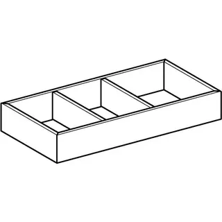 Geberit VariForm Schubladeneinsatz H-Unterteilung, 15x6,2x37,3cm – Bild 3