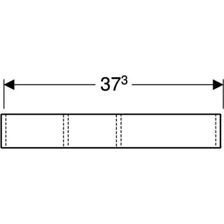 Geberit VariForm Schubladeneinsatz H-Unterteilung, 15x6,2x37,3cm – Bild 4