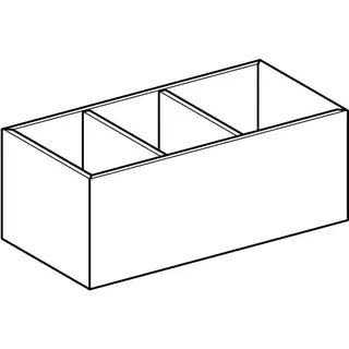 Geberit VariForm Schubladeneinsatz H-Unterteilung, 15x9,8x37,3cm – Bild 3
