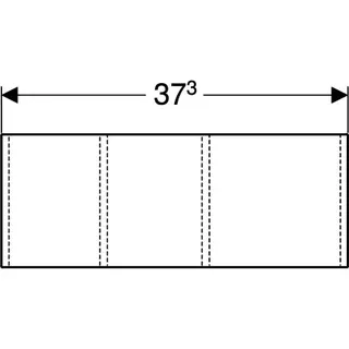 Geberit VariForm Schubladeneinsatz H-Unterteilung, 15x9,8x37,3cm – Bild 4