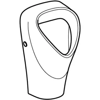Geberit Renova Urinal Trigonal Zul. hi., Abg. hi., weiß – Bild 3