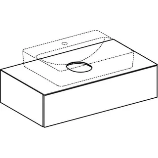 Geberit VariForm US für AS-Waschtisch, m. 1 Schublade 90x24x51cm, Eiche – Bild 5