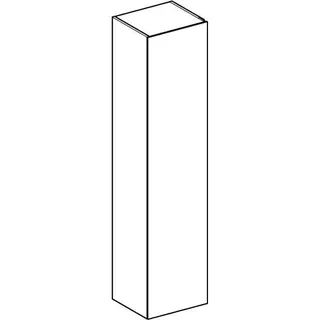 Geberit Xeno2 Hochschrank mit einer Tür und Innenspiegel, 40x170x35,1cm, scul.grau – Bild 4