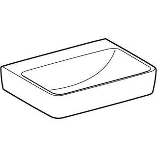 Geberit Renova Plan Handwaschbecken, 50x38cm ohne Hahnloch, ohne Überlauf, weiß, KeraTect – Bild 3